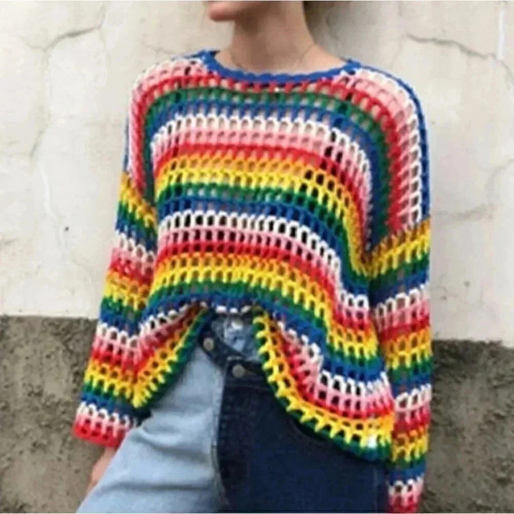 FIshnet Sweater Top - Picture 2 of 4